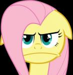 absurd_res alpha_channel blue_eyes equid equine felix-kot female feral fluttershy_(mlp) friendship_is_magic frown hair hasbro hi_res horse looking_at_viewer mammal my_little_pony pink_hair pony simple_background solo transparent_background