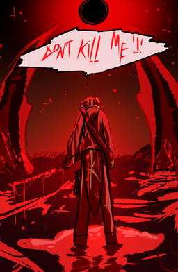 anthro blood bodily_fluids dialogue female horn melee_weapon offscreen_character solo sword text weapon brradett lernie_(brradett) scalie absurd_res colored comic english_text hi_res