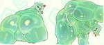anal anthro backsack balls big_butt blush bodily_fluids bone butt cum cum_in_ass cum_inside disembodied_tongue duo genital_fluids genitals green_body heart_(organ) huge_butt humanoid_genitalia humanoid_penis leaking_cum looking_at_viewer looking_back looking_back_at_viewer male male_focus oral organs overweight overweight_anthro overweight_male penis rib_cage rimming sex skeleton solo_focus thick_thighs tongue zaflep monster_prom doug_(monster_con) goo_creature goo_creature_with_bones humanoid hi_res