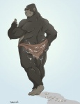after_sex ape biceps big_muscles brown_eyes butt butt_cleavage clothed clothing cum dredger fur gorilla krun loincloth looking_at_viewer looking_back male messy muscles pacman20 plain_background primate solo
Rating: Explicit
Score: 9
User: Kakuya
Date: October 11, 2012