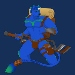 1_horn anthro backpack bulge clothing fur hair horn male melee_weapon muscular muscular_anthro muscular_male pecs solo speedo swimwear sword underwear weapon conditional_dnp notkastar final_fantasy square_enix felid feline mammal ronso 1:1 alpha_channel