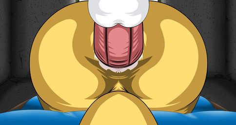 ambiguous_gender anal anal_penetration anthro anus anvil_position backsack balls bed black_body bodily_fluids butt close-up disembodied_penis duo erection faceless_character faceless_male from_front_position fur furniture genital_fluids genitals humanoid_genitalia humanoid_penis indoor_nudity indoor_sex inside interspecies legs_up lying male male/ambiguous male_penetrating multicolored_body multicolored_fur music nude on_back on_bed penetration penis rear_view sex thick_penis two_tone_body two_tone_fur white_body white_fur yellow_body yellow_fur dragonkris sound_warning vanillacreamkris bandai_namco digimon canid canine digimon_(species) guilmon mammal renamon 2016 animated animated_webp digital_media_(artwork) hi_res loop sound