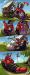 after_vore anal anal_vore animal_genitalia anthro balls bdsm big_tail bondage bone bound burping butt clothing digestion fantasy genitals group head_first latex leggings legwear male male/male merchant multiple_prey overweight partially_inside rumbling_stomach same_size_vore sheath skull stockings suit tail tight_clothing two_prey_at_once two_prey_same_hole vore weight_gain avezola dungeons_and_dragons hasbro wizards_of_the_coast deks dragonborn_(dnd) kobold scalie absurd_res comic hi_res