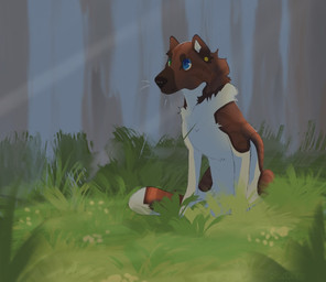 feral male solo anonymous_artist toru_lafi akita akita_inu canid canine canis domestic_dog mammal spitz