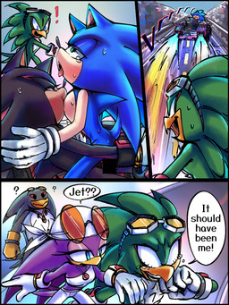 ahegao anal anal_penetration anthro anthro_on_anthro anthro_penetrated anthro_penetrating anthro_penetrating_anthro black_body black_feathers black_fur blue_body blue_fur bodily_fluids caught_and_continued caught_in_the_act clothing confusion crop_top crying driving driving_car driving_kart duo exclamation_point eyewear eyewear_on_head feathers female fur glasses goggles goggles_on_head green_body green_feathers jealous kerchief looking_pleasured male male/male male_on_bottom male_on_top male_penetrated male_penetrating male_penetrating_male nipple_fetish nipple_play nipple_suck on_bottom on_top penetration penile penile_penetration penis_in_ass public public_sex purple_body purple_feathers race_car road round_glasses sex shirt speed_lines sucking surprised sweat sweatdrop tan_body tears text topwear mav3s sega sonic_racing:_crossworlds sonic_riders sonic_the_hedgehog_(series) jet_the_hawk shadow_the_hedgehog sonic_the_hedgehog storm_the_albatross wave_the_swallow accipitrid accipitriform albatross avian bird eulipotyphlan hedgehog hirundinid mammal oscine passerine procellariiform swallow_(bird) 3:4 comic digital_drawing_(artwork) digital_media_(artwork) english_text hi_res