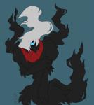 ambiguous_gender solo standing catspit nintendo pokemon darkrai generation_4_pokemon legendary_pokemon pokemon_(species) digital_media_(artwork) hi_res