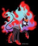 fangs female fire solo teeth vector white_eyes vector-brony friendship_is_magic hasbro my_little_pony queen_rain_shine_(mlp) nirik 2018 absurd_res alpha_channel hi_res