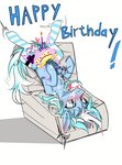 animal_genitalia animal_penis birthday_cake birthday_candle blue_body blue_eyes blue_fur bodily_fluids cake candle clothing cum cum_on_chest cum_on_face cum_on_own_face cum_on_self dessert equine_genitalia equine_penis food food_fetish food_penetration food_play fur genital_fluids genitals heart_eyes heart_symbol horn improvised_sex_toy legwear male pattern_clothing pattern_legwear pattern_thigh_highs penis sex sex_toy simple_background solo striped_clothing striped_legwear striped_thigh_highs stripes thigh_highs vibrator white_background 7ps-points hasbro my_little_pony mythology fan_character equid equine mammal mythological_creature mythological_equine unicorn absurd_res hi_res