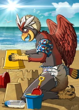 3_toes 5_fingers abdl adult_baby ageplay alphabet_block_print animal_feet anthro arm_floatie armwear avian_feet baby_bottle back_wings beach beachside beak black_claws black_finger_claws black_talons black_toe_claws blue_arm_floatie blue_armwear blue_cere blue_clothing blue_diaper_frill blue_frill blue_tail blue_tail_feathers blue_tail_tips blush blush_lines bodily_fluids bottle bucket bulging_diaper cere_(anatomy) claws clear_sky clothed clothing cloud container detailed_background diaper diaper_bulge diaper_fetish diaper_use emanata excited eyebrow_through_hair eyebrows fan_tail feather_hair feathered_crest feathered_wings feathers feces feet feral finger_claws fingers furgonomic_diaper furgonomics genital_fluids glistening glistening_eyes grey_arms grey_body grey_face grey_feathers grey_legs hair hallux happy head_crest holding_bucket holding_container holding_object humanoid_hands infantilism light light_beam logo male milk milk_bottle milk_container multicolored_body multicolored_feathers multicolored_tail multicolored_tail_feathers open_beak open_mouth open_smile pokeball pokeball_clothing pokeball_print pokemorph proud pseudo_hair red_arms red_back red_body red_feathered_crest red_feathers red_tail red_tail_feathers red_wings roleplay sand sand_castle sculpture scuted_arms scuted_feet scuted_hands scuted_legs scutes sea seafoam_(water) shadow shovel sky skyscape smile soiled_diaper solo sparkles summer sun sunbeam sunlight swollen_diaper tail tail_feathers talon_hands talons tan_feather_hair text toe_claws toes tools translucent translucent_hair unclean_diaper urine used_diaper water wave wearing_diaper wet_diaper white_feathered_crest wings yellow_arms yellow_beak yellow_eyes yellow_feet yellow_hands yellow_legs yellow_tail yellow_tail_feathers goodboyliger nintendo pokemon fan_character nado_soarian accipitrid accipitriform avian bird braviary eagle generation_5_pokemon pokemon_(species) absurd_res artist_logo artist_name colored digital_drawing_(artwork) digital_media_(artwork) hi_res huge_filesize