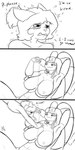 antennae_(anatomy) anthro blush bodily_fluids breasts dialogue distressed duo exhausted female fur hair hair_bun imminent_sex laser_beam laser_pointer looking_down male male/female motion_blur nipples nude simple_background smile tears text jeffthehusky nintendo pokemon paladin_kou arthropod felid feline generation_7_pokemon mammal pheromosa pokemon_(species) ultra_beast absurd_res comic english_text hi_res
