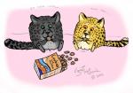 2013 abstract abstract_background black_fur cheetah chibi cookie cryme_the_cheetah duo eating feline fluffy_panther fur green_eyes hybrid jaguar khraym male mammal orange_eyes panther paws sketchy what whiskers white_fur yellow_fur
Rating: Safe
Score: 1
User: KhraymTheCheetah
Date: March 29, 2014