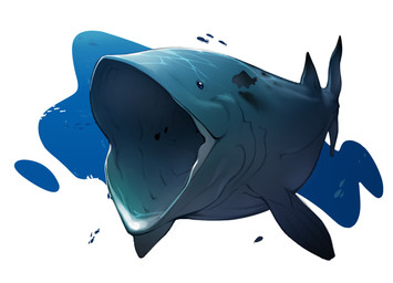 ambiguous_gender black_eyes blue_body blue_fin bubble dorsal_fin empty_eyes feral fin gaping_mouth open_mouth pectoral_fin sea small_eyes solo tail tail_fin underwater water combos-n-doodles ambient_fish ambient_sealife aquatic fish leedsichthys pachycormiform prehistoric_species 2025 absurd_res hi_res shaded