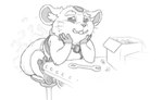 anthro buckteeth clothed clothing diaper feces full_diaper fur male simple_background soiled soiled_diaper solo teeth unclean_diaper used_diaper wearing_diaper whiskers anonymous_artist blizzard_entertainment overwatch hammond_(overwatch) cricetid hamster mammal rodent digital_media_(artwork) monochrome
