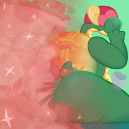 ambiguous_gender anthro anthro_focus apple big_butt butt butt_grab butt_squish duo enjoying_farts eyes_closed face_on_butt fart fart_cloud fart_fetish fart_sniffing food fruit green_background green_body hand_on_butt happy hug hugging_another hugging_butt logo open_mouth open_smile plant pokemorph red_fart_cloud scales short_tail simple_background sitting smile sniffing solo_focus sparkling_fart_cloud squish tail tan_body tan_scales thick_thighs unusual_fart floofygecko nintendo pokemon anon appletun elemental_creature flora_fauna food_creature generation_8_pokemon living_fruit pokemon_(species) scalie 1:1 2025 artist_logo digital_media_(artwork) hi_res