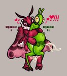 4_arms abdominal_bulge anal anal_penetration anthro bodily_fluids cum cum_inflation cum_inside cumshot duo ejaculation female female_penetrating female_penetrating_male genital_fluids heart_eyes heart_symbol hug inflation male male/female male_penetrated multi_arm multi_limb multiple_orgasms orgasm penetration sex sweat text hhbrother manny_(hhbrother) arthropod insect lepidopteran mantis moth hi_res sketch trans_(lore) trans_woman_(lore)
