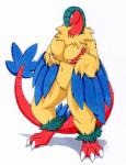 anthro anthrofied archeops avian breasts claws feathered_wings feathers female fossil_pokemon generation_5_pokemon hi_res nintendo non-mammal_breasts nude pokemon pokemon_(species) pokemorph solo tierafoxglove wings