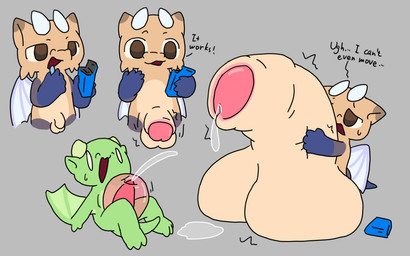 2_horns 3_toes 5_fingers anthro big_penis blue_arms blue_tail bodily_fluids brown_eyes claws cum cumshot duo ejaculation expansion feet fingers flaccid_bigger genital_expansion genital_fluids genitals glans green_arms green_body green_ears green_feet green_legs green_tail head_horn horn huge_penis hugging_penis humanoid_genitalia humanoid_penis hyper hyper_genitalia hyper_penis light_horn light_wings male monotone_horn multicolored_body penetrable_sex_toy penis penis_enlargement_pills penis_expansion pink_glans pink_penis plantigrade precum sex_toy small_but_hung smooth_horn speech_marker stunned tail tapering_penis toes what_has_science_done wing_claws wings yellow_body nomani_int32 european_mythology mythology nomani_(nomani_int32) wasabi_(nomani_int32) dragon mythological_creature mythological_scalie scalie western_dragon wyvern 16:10 widescreen