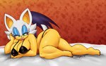 anthro big_breasts bra breasts cleavage clothed clothing female looking_at_viewer skimpy solo thong underwear jollysart sega sonic_the_hedgehog_(series) rouge_the_bat bat mammal 16:10 hi_res widescreen