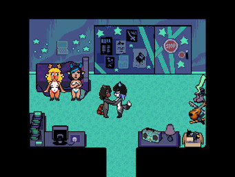 animated_gif anthro attack crotch_attack crotch_kick female fight genital_torture group kick bladedbard deltarune undertale_(series) alissa_(spaciestcake) dess_holiday noelle_holiday ailurid mammal procyonid raccoon red_panda 4:3 animated short_playtime