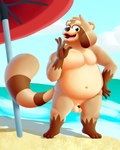 anthro balls belly big_belly circumcised flaccid fur genitals hair humanoid_genitalia humanoid_penis looking_at_viewer male moobs navel nipples nude overweight overweight_anthro overweight_male penis small_penis solo sibluself siblu canid canine mammal raccoon_dog tanuki 4:5 absurd_res digital_media_(artwork) hi_res