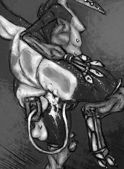 against_surface anthro ass_on_glass autopenetration bodily_fluids butt cum cum_in_self cum_inside detachable_genitalia genital_fluids glass machine male masturbation multi_eye multi_nipple nipples on_glass penetration solo gummi_art humanoid robot robot_anthro robot_humanoid black_and_white digital_drawing_(artwork) digital_media_(artwork) digital_painting_(artwork) monochrome painting_(artwork) sketch