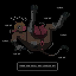 andromorph anus ascii_(artwork) ascii_art butt gender_transformation genitals hooves intersex lying mid_transformation mta_transformation mti_transformation on_back solo teats transformation udders vulva 8bit_familiar bovid bovine cattle mammal 1:1