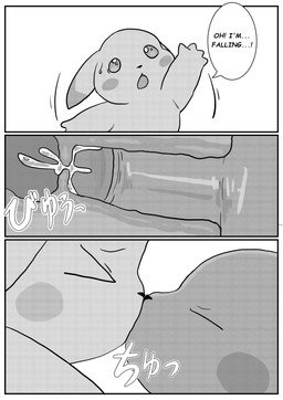 black_eyes blush comic_panel dialogue duo female feral genitals kissing looking_at_viewer male male/female open_mouth penis simple_background text vulva ganghandog nintendo pokemon pokemon_pokopia peakychu generation_1_pokemon pikachu pokemon_(species) comic comic_sans hi_res monochrome