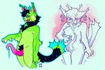 alien_genitalia anthro bodily_fluids cum dripping genital_fluids genitals male masturbation penis precum precum_drip solo tapering_penis whitepinnipeds alien felid feline mammal hi_res