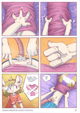 4_fingers anthro blonde_hair butt clothed clothing dialogue duo ear_piercing female fingernails fingers fur hair male male/female nails piercing simple_background tail text white_body white_fur ratcha iris_(ratcha) skye_(ratcha) mammal mouse murid murine rodent comic english_text hi_res multiple_scenes traditional_media_(artwork) brother_(lore) brother_and_sister_(lore) sibling_(lore) sister_(lore) twins_(lore)