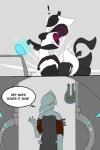 breasts dialogue female male surprise text toot digital_extremes tencent warframe equinox_(warframe) saryn_(warframe) volt_(warframe) alien tenno 2:3 comic english_text