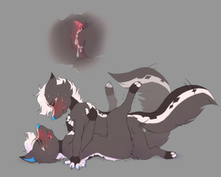 andromorph andromorph/male andromorph_penetrated anthro anthro_on_anthro anthro_penetrated anthro_penetrating anthro_penetrating_anthro balls big_clitoris big_tail blush blush_lines bodily_fluids claws clitoris close-up drooling duo eyes_closed fluffy fluffy_tail from_front_position fur genital_fluids genitals grey_body grey_fur hair humanoid_genitalia intersex intersex/male intersex_penetrated lying male male_penetrating male_penetrating_andromorph male_penetrating_intersex missionary_position on_back open_mouth penetration penile penile_penetration penis penis_in_vagina saliva selfcest sex shaking simple_background square_crossover sweat tail tail_motion tailwag thrust_lines vaginal vaginal_fluids vaginal_penetration vulva white_hair anonymous_artist socks_(chipflake) domestic_cat felid feline felis hybrid mammal mephitid skunk hi_res trans_(lore) trans_man_(lore)