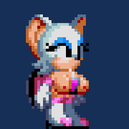 anthro bare_chest between_breasts beverage beverage_between_breasts big_breasts blinking blue_eyeshadow boots bouncing_breasts breasts casual_nudity clothing drinking drinking_straw eyeshadow female footwear fur gloves handwear huge_breasts liquid looking_down looking_forward makeup mostly_nude mouth_closed nipples nude object_between_breasts open_mouth pink_liquid shoes shortstack sipping solo standing tiptoes white_body white_fur wings closetofdoom classic_sonic_(universe) sega sonic_the_hedgehog_(series) rouge_the_bat bat mammal 1:1 2d_animation animated digital_media_(artwork) loop low_res motion_tweening pixel_(artwork) pixel_animation