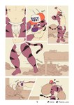 anthro bed bedroom clothing dirty_jockstrap furniture hat headgear headwear jockstrap male messy_room mostly_nude muscular solo underwear ventesthefloof felid mammal pantherine tiger absurd_res comic hi_res