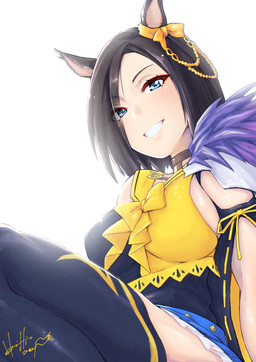 black_hair blue_eyes breasts clothed clothing eyebrows eyelashes female hair smile solo horishin cygames uma_musume_pretty_derby air_groove_(pretty_derby) animal_humanoid equid equid_humanoid equine equine_humanoid horse_humanoid humanoid mammal mammal_humanoid 2021 hi_res