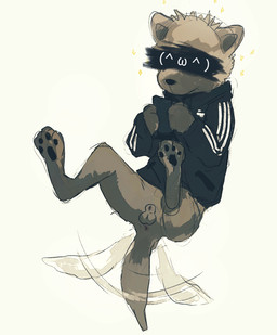 4_toes ^w^ animal_genitalia balls black_clothing black_hoodie black_pawpads black_topwear bottomless bottomless_male brown_balls brown_body brown_fur brown_sheath cellphone clothed clothing electronics feet fully_sheathed fur genitals hindpaw holding_cellphone holding_object holding_phone holding_smartphone hoodie male mouth_closed pawpads paws phone semi-anthro sheath small_anus small_balls small_sheath smartphone solo tail tail_motion tailwag toes topwear strawgoatcult bush_dog canid canine mammal 2026 full-length_portrait hi_res portrait