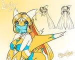 anthro arabian blonde_hair blue_eyes breasts clothed clothing ear_piercing eyelashes female front_view gold_(metal) gold_jewelry hair jewelry markings name_drop necklace number piercing pokemorph rear_view side_view solo tail text veil wings yellow_body latiar nintendo pokemon levity_(latiar) generation_3_pokemon latias legendary_pokemon pokemon_(species) shiny_pokemon 2021 5:4 artist_name digital_media_(artwork) english_text