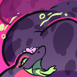 abdominal_bulge ambiguous_gender ambiguous_prey black_body black_scales countershade_scales countershading duo female female_pred feral feral_pred forked_tongue green_mouth green_tongue markings open_mouth red_body red_scales scales soft_vore spots spotted_body spotted_scales tongue tongue_out vore eerieviolet ashali reptile scalie snake 1:1 low_res