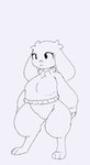 3_toes anthro big_breasts biped black_eyes black_line_art bottomless bottomless_anthro bottomless_female breasts clothed clothing digitigrade eyelashes facial_scar featureless_crotch feet female female_anthro fingers floppy_ears lop_ears scar simple_background solo standing sweater sweater_only thick_thighs three-quarter_view toes topwear topwear_only white_background wide_hips x_scar ikkykrrk cave_story sue_sakamoto lagomorph mammal mimiga 2021 aliasing black_and_white digital_media_(artwork) full-length_portrait monochrome portrait