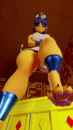 anthro blue_hair feet female foot_fetish foot_focus fur hair micro pawpads paws soles solo step_pose stepping stomping stomping_pov stomping_viewer yellow_body yellow_fur keynor scrag_(modeler) animal_crossing nintendo ankha_(animal_crossing) felid feline humanoid mammal 3d_(artwork) 3d_animation 9:16 animated digital_media_(artwork) hi_res no_sound tagme