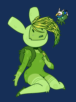 ambiguous_gender bottomwear breasts clothed clothing dress female grass green_body group not_furry plant plant_clothing plant_fur plant_hair pseudo_hair teeth toony topwear trio discount-supervillain adventure_time cartoon_network fionna_and_cake fionna_and_cake_(franchise) fennel_(fionna_and_cake) fionna_the_human elemental_creature elemental_humanoid flora_fauna humanoid plant_humanoid 3:4 alpha_channel digital_media_(artwork)