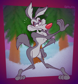 3_toes 4_fingers anthro arched_back arm_tuft athletic belly bent_ear biped black_eyes blurred_background brown_body brown_fur chest_tuft curling_tail curvy_figure ear_tuft elbow_tuft evergreen_tree evil_grin eyebrows fangs feet fingers fist_on_hip forest forest_background fur glance grey_belly grey_body grey_eyebrows grey_fur grin grinning_at_viewer half-closed_eyes hand_on_hip hand_on_own_hip head_tuft humanoid_feet humanoid_hands humanoid_heel knee_tuft knock-kneed leg_tuft lines_drawn male mischievous mischievous_smile multicolored_body multicolored_fur narrowed_eyes nature nature_background nude one_ear_up outside paws pecs pine_tree plant plantigrade pose puffed_cheeks raised_heel raised_tail red_nose shoulder_tuft skinny small_waist smile smiling_at_viewer smirk smirking_at_viewer snow solo standing standing_on_toes tail teeth tiptoes toes toony tree tuft two_tone_body two_tone_fur wasp_waist white_sclera wide_hips winter gavanzude looney_tunes warner_brothers ralph_e._wolf canid canine canis mammal wolf 2025 alternate_version_at_paywall colored digital_drawing_(artwork) digital_media_(artwork) flat_colors hi_res pinup signature