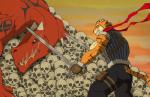 abs anthro biceps claws clothing dragon feline fur hair male mammal muscles skull sword symbol tiger warrior weapon
Rating: Safe
Score: 1
User: mj
Date: January 12, 2014