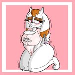 anthro big_breasts border bottomless breasts clothed clothing female fusion horn kneeling mature_female nervous nervous_sweat pink_border potara_ear_ring rental_mommy_shirt shaking shirt solo text thick_thighs topwear trembling white_body wide_hipped_female wide_hips bomba_world12 meme_clothing rental_mommy sega sonic_the_hedgehog_(series) undertale undertale_(series) toriel torilla_(bomba_world12) vanilla_the_rabbit boss_monster_(undertale) bovid caprine goat lagomorph leporid mammal rabbit 1:1 english_text hi_res meme mother_(lore) parent_(lore)