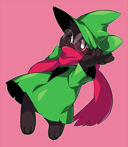 anthro claws clothing eyewear fur glasses hat headgear headwear male scarf simple_background solo sunoko24 deltarune undertale_(series) ralsei bovid caprine darkner goat mammal 2018