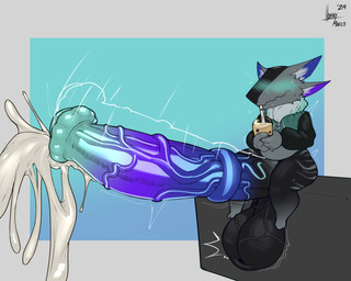 4_ears afterimage animal_genitalia animal_penis anthro balls belly beverage big_balls big_penis biped blush bodily_fluids bubble_tea cum cumshot drinking drinking_straw ejaculation emanata equine_genitalia equine_penis erection excessive_cum excessive_genital_fluids eyeless flared_penis genital_fluids genitals hands-free huge_balls huge_penis hyper hyper_balls hyper_cum hyper_genitalia hyper_penis male male_anthro medial_ring motion_lines multi_ear multicolored_penis navel orgasm penis sitting throbbing throbbing_balls throbbing_penis vein veiny_balls veiny_penis year hornymarco unknown_species 2024 5:4 absurd_res colored dated digital_media_(artwork) hi_res shaded signature