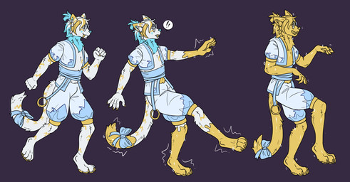 anthro claws clothed clothing eyewear fur glasses gold_(metal) hair inanimate_transformation male mid_transformation petrification sculpture simple_background solo statue stripes tail three_frame_sequence transformation transformation_sequence kiri-anko animate_inanimate felid hybrid mammal pantherine tiger hi_res sequence