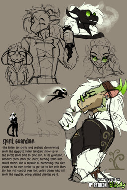anthro biped breasts claws clothed clothed_anthro clothed_female clothed_male clothing duo eyewear female fingers front_view glasses hair horn looking_at_viewer male simple_background smile standing tail teeth tongue spiritelin elin_(psychorodent) snatyr 2026 digital_drawing_(artwork) digital_media_(artwork) hi_res