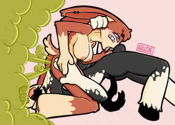 69_position anthro aroused balls band-aid bandage big_breasts breasts butt cunnilingus deep_throat duo ear_piercing enjoying_farts fart fart_cloud fart_fetish farting_during_sex farting_on_another fellatio female female_farting genitals green_fart_cloud male male/female nude nude_female nude_male oral oral_penetration penetration penile penis piercing sex vaginal aruzae ash_(aruzae) cleo_(aruzae) equid equine hare horse lagomorph leporid mammal hi_res