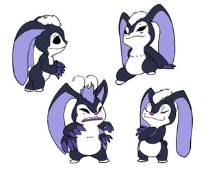 4_arms 4_fingers ambiguous_gender antennae_(anatomy) big_ears black_eyes blue_body blue_fur claws crossed_arms empty_eyes eyes_closed fingers fur hair leg_markings long_ears markings multi_arm multi_limb multicolored_body multicolored_fur pink_nose purple_claws purple_hair simple_background small_tail socks_(marking) solo standing stylized_empty_eyes tail two_tone_body two_tone_fur white_background white_body white_fur white_hair white_tail kajabuubuu disney lilo_and_stitch stitch! dark_end_(stitch!) alien experiment_(lilo_and_stitch) 2022 6:5 absurd_res aliasing digital_drawing_(artwork) digital_media_(artwork) hi_res