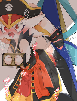 3_fingers 5_fingers ahegao anal anal_orgasm anal_penetration anthro balls bdsm black_body black_hands blue_body blush bodily_fluids censor_bar clothing cum cum_on_fur cum_while_penetrated dominant dominant_male duo ear_blush ear_pull ejaculation faceless_character faceless_male fingers from_behind_position fur genital_fluids genitals hands-free hat headgear headwear heart_symbol holowear_(pokemon) ineffective_censorship kneeling kneeling_sex looking_pleasured male male/male male_dominating_male male_penetrated male_penetrating male_penetrating_male multicolored_body multicolored_fur orange_body orange_fur orgasm penetration penis pirate pirate_hat questionable_consent red_body red_fur rough_sex sex squeezing submissive submissive_male tears white_body white_fur yellow_inner_ear prrrrrrmine nintendo pokemon pokemon_unite captain_style_cinderace cinderace generation_8_pokemon inteleon lagomorph leporid lizard mammal pokemon_(species) reptile scalie absurd_res censored hi_res shaded